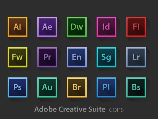 Adobe系列设计软件图标