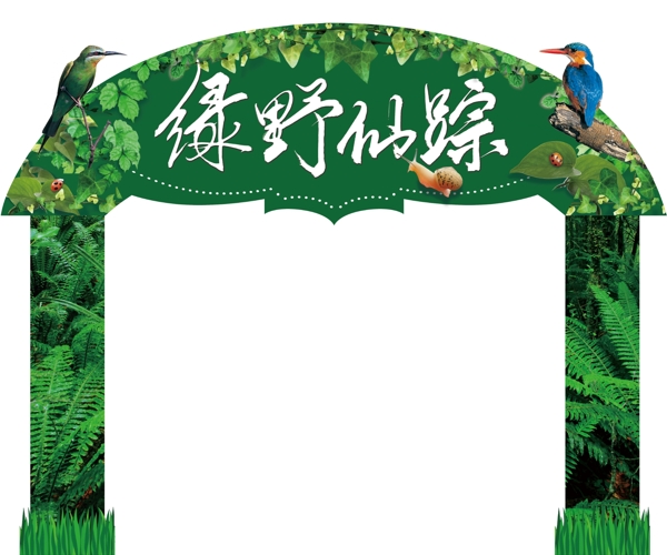 绿植拱门图片