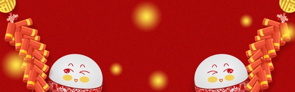 春节新年中国年banner背景