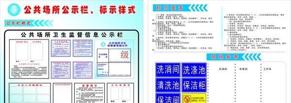 公共场所公示栏标示样式