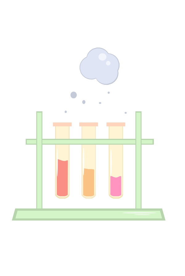 化学试剂反应插画