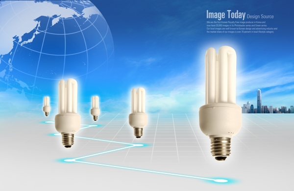 节能灯广告图片