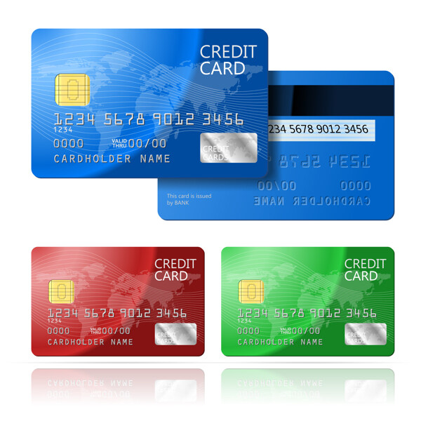 不同种类信用卡图片