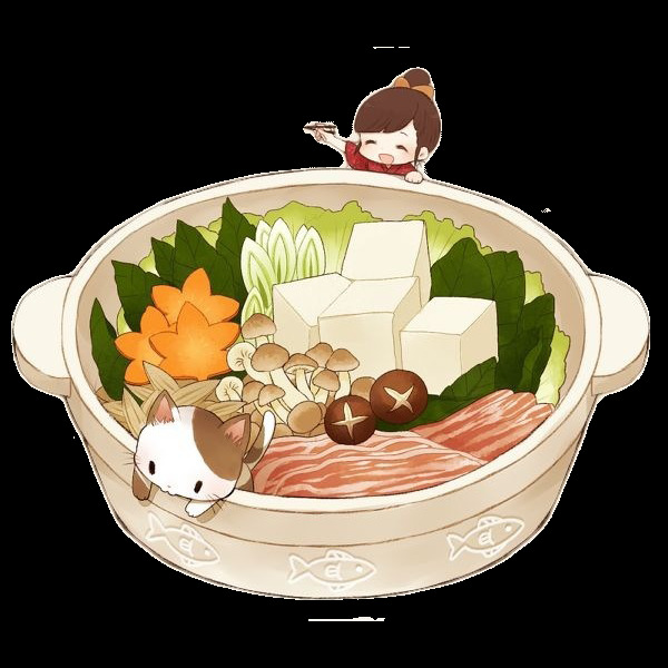 香菇豆腐食物砂锅素材图片
