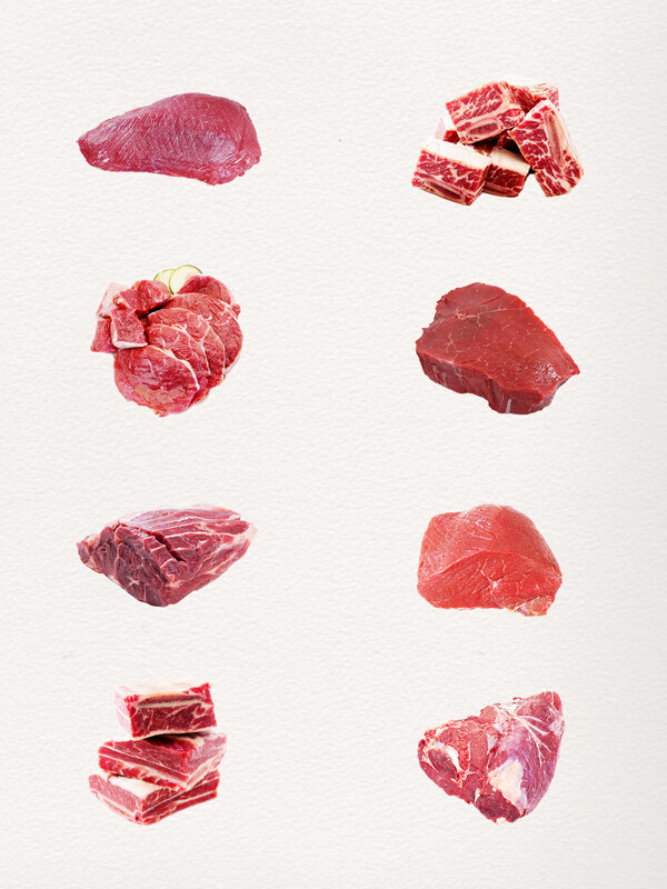 大块新鲜的生肉肉类PNG素材