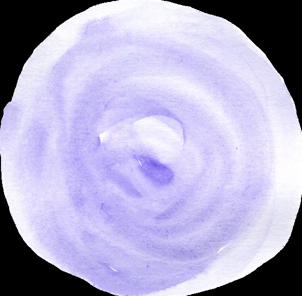 淡雅紫色圆盘透明素材