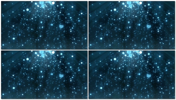 蓝色星光粒子背景视频素材