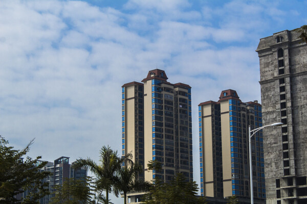 城市的高楼建筑商业摄影