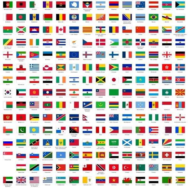 矢量各国国旗国旗素材国旗图片
