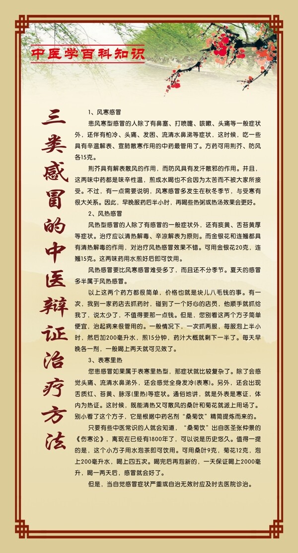 中医学百科知识展板图片