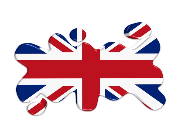 英国国旗按钮3D