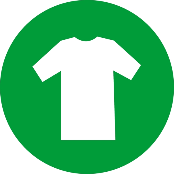 绿色背景服饰图标