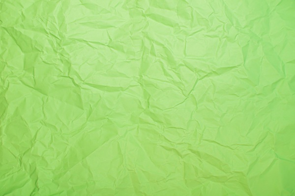 绿色皱纸张