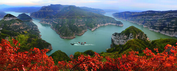 济源黄河三峡全景图片