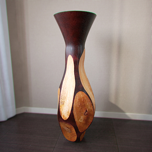 室内装饰木制花瓶