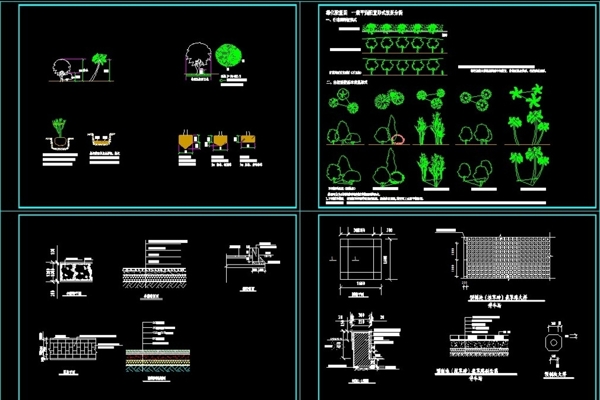 绿化施工图参考素材