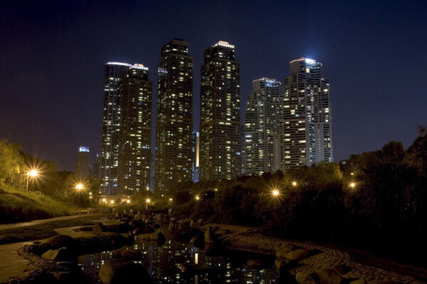 全球首席大百科城市夜景景色建筑灯光繁华都市