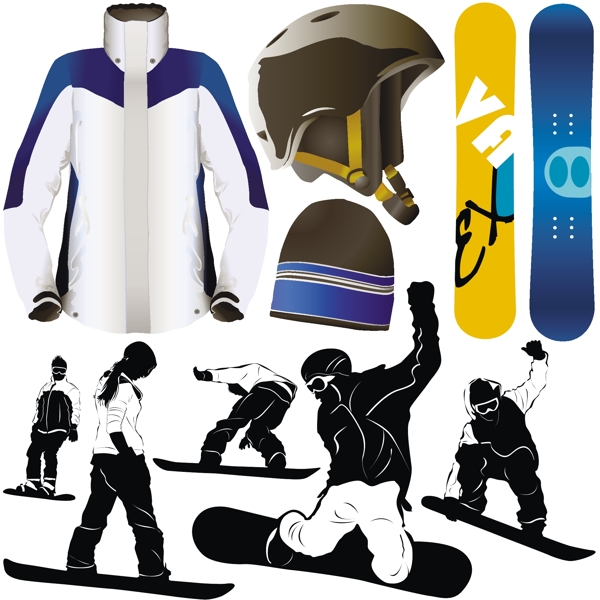 滑雪运动服装素材