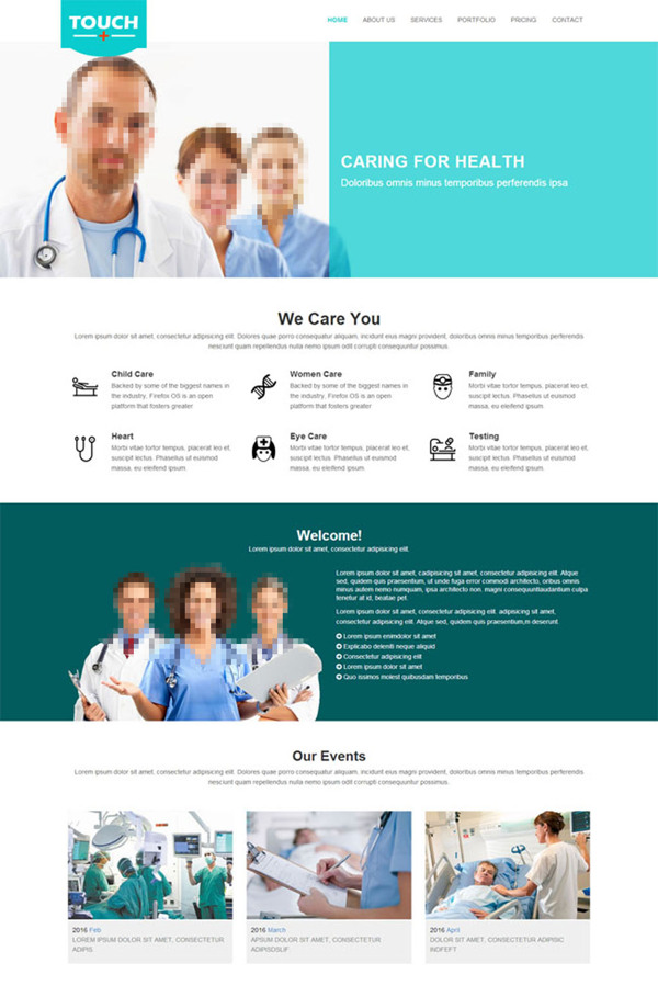 医疗网站模板