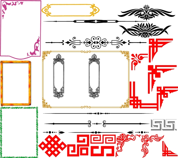 中式边框图片