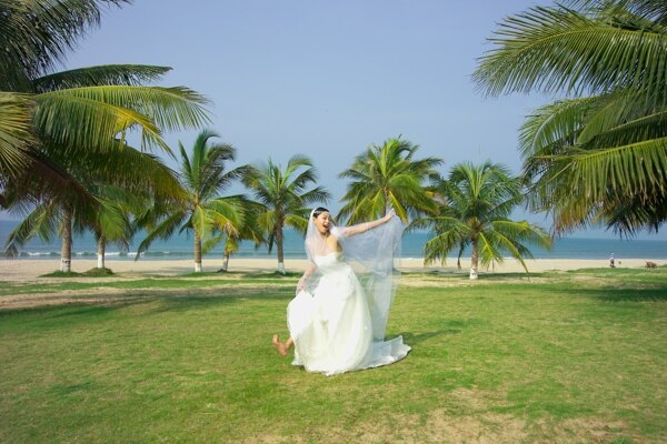 旅游婚纱样片美丽新娘图片