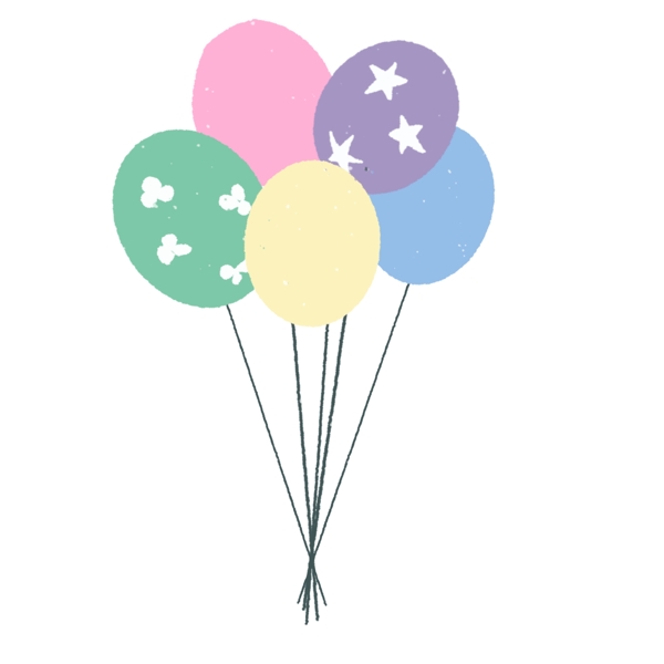 五颜六色的装饰气球