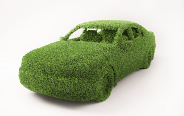 绿色植物组成的汽车图片