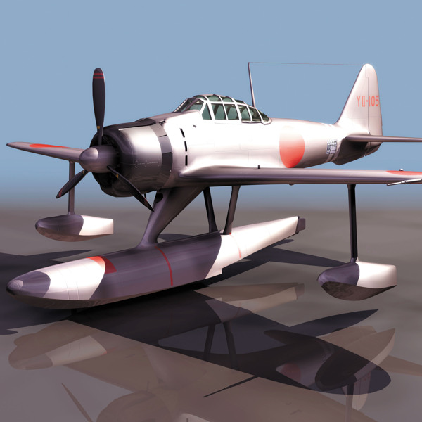 A6M2N飞机模型01