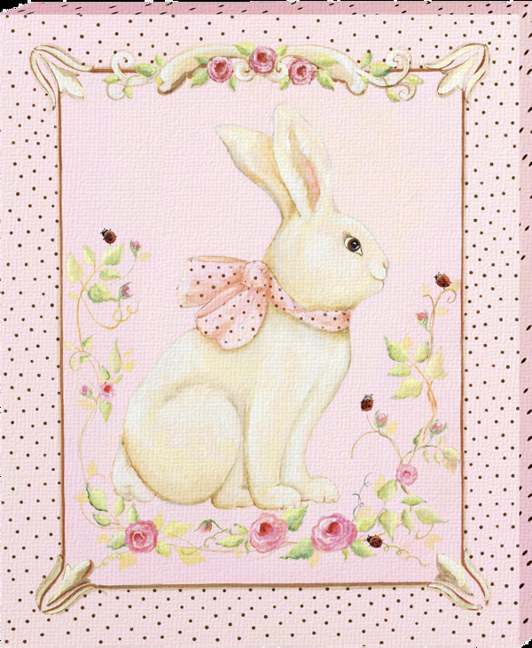 兔子布艺图片