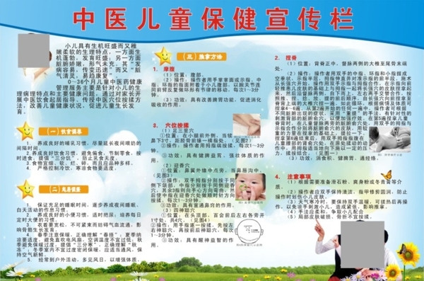 中医儿童保健宣传栏图片