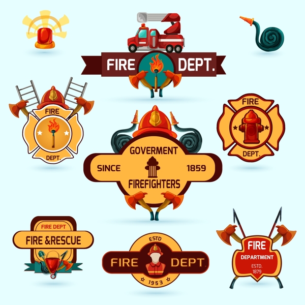 消防主题图标