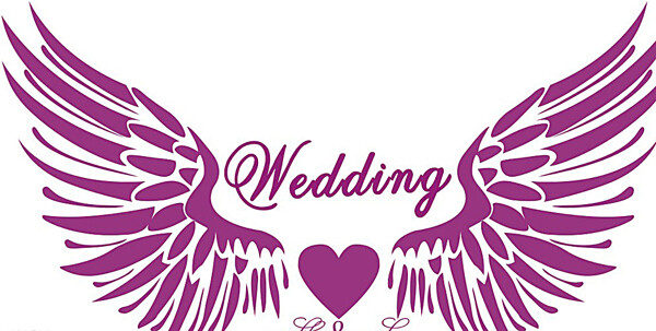 婚庆logo翅膀图片