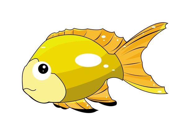 水生鱼类黄色