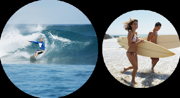 夏季冲浪网页模板图片