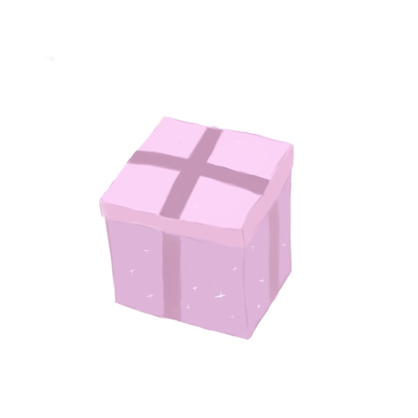 紫色的生日礼物盒