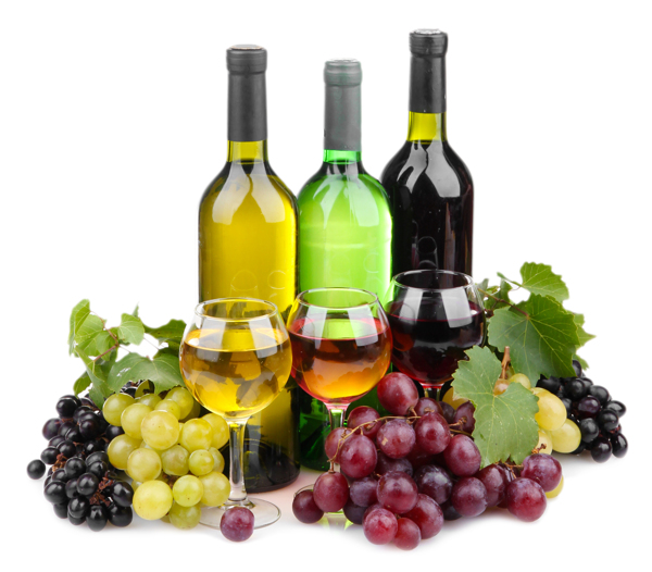 葡萄与红酒背景素材图片