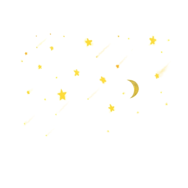 海报黄色节日星星月亮