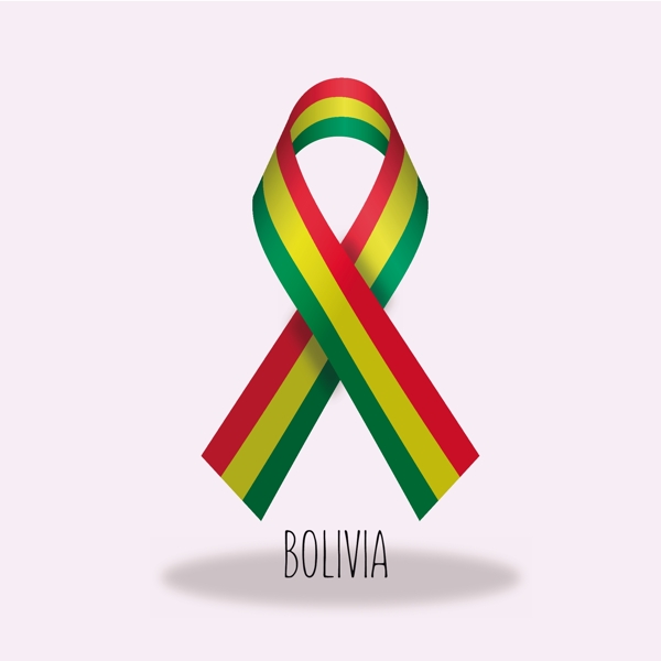 玻利维亚国旗丝带设计