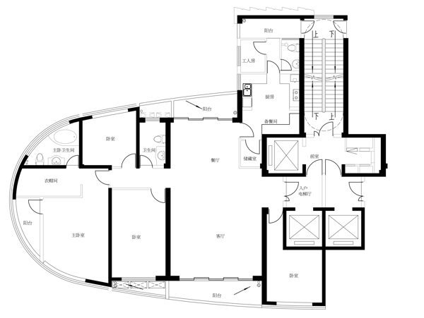 建筑平面线稿手绘图片素材