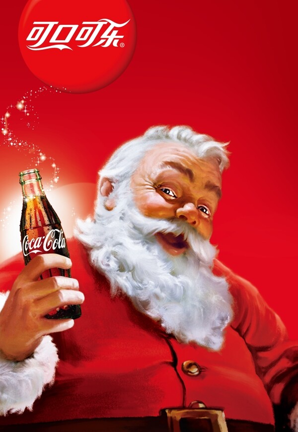 可口可乐圣诞老人海报图片