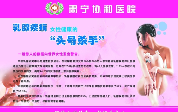 妇科展牌乳腺疾病宣传栏乳腺疾病的危害图片