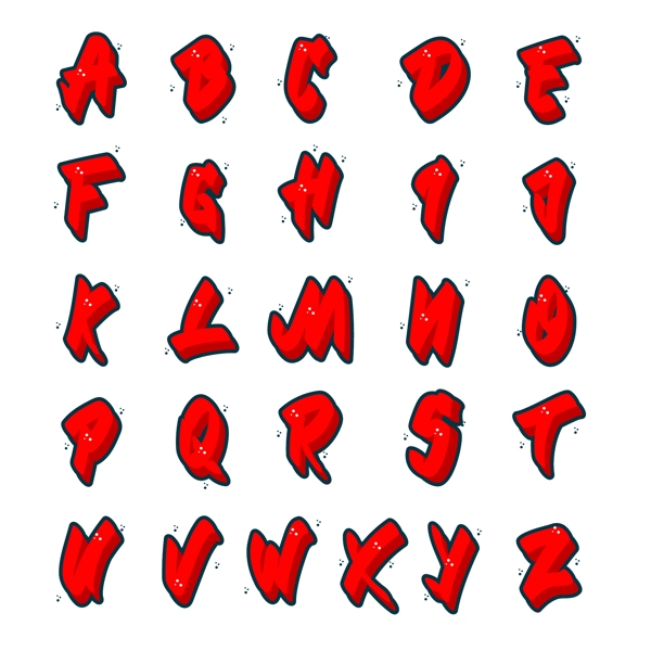 英文字母数字元素图标