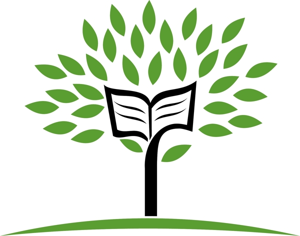 绿色小树枝叶icon图标设计