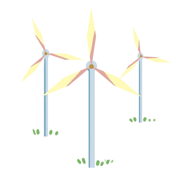环境绿色能源风车