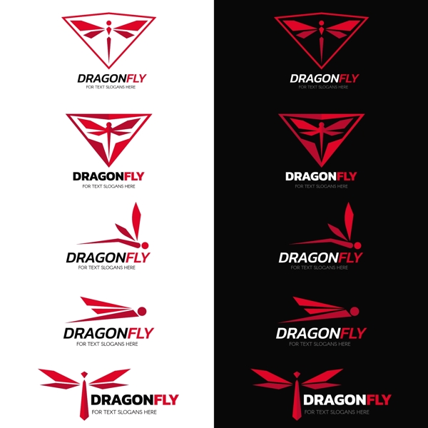 蜻蜓logo图标标志标识
