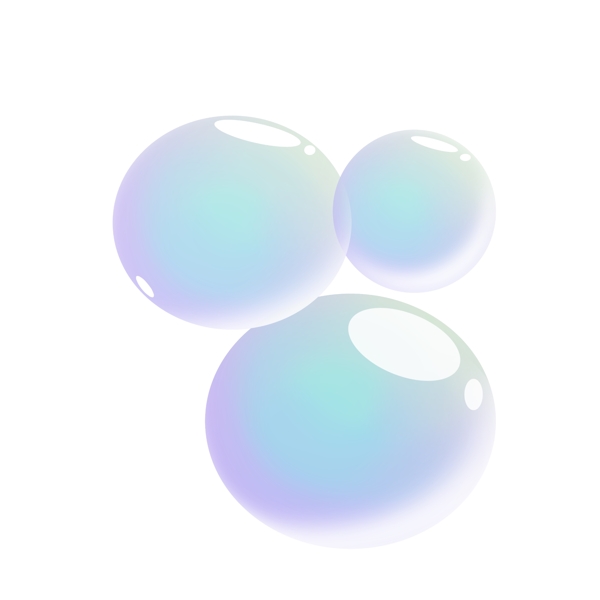彩色的漂浮气泡插画
