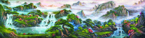 江山绿秀叠彩翠岭图片