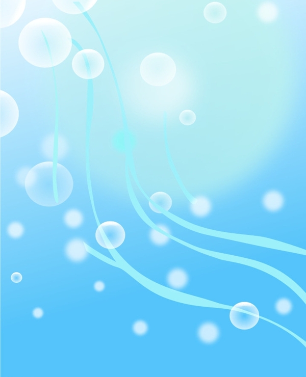 气泡线条蓝色图片