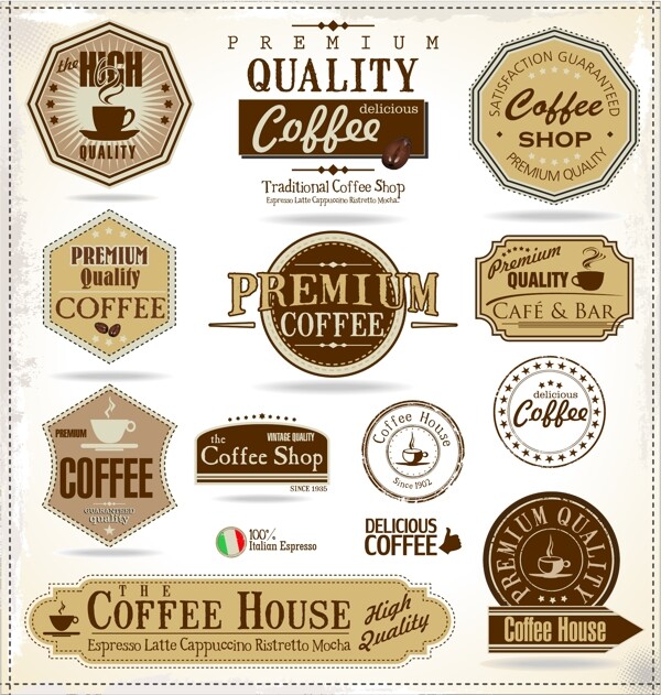咖啡标签图片