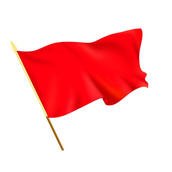 红色旗帜图片